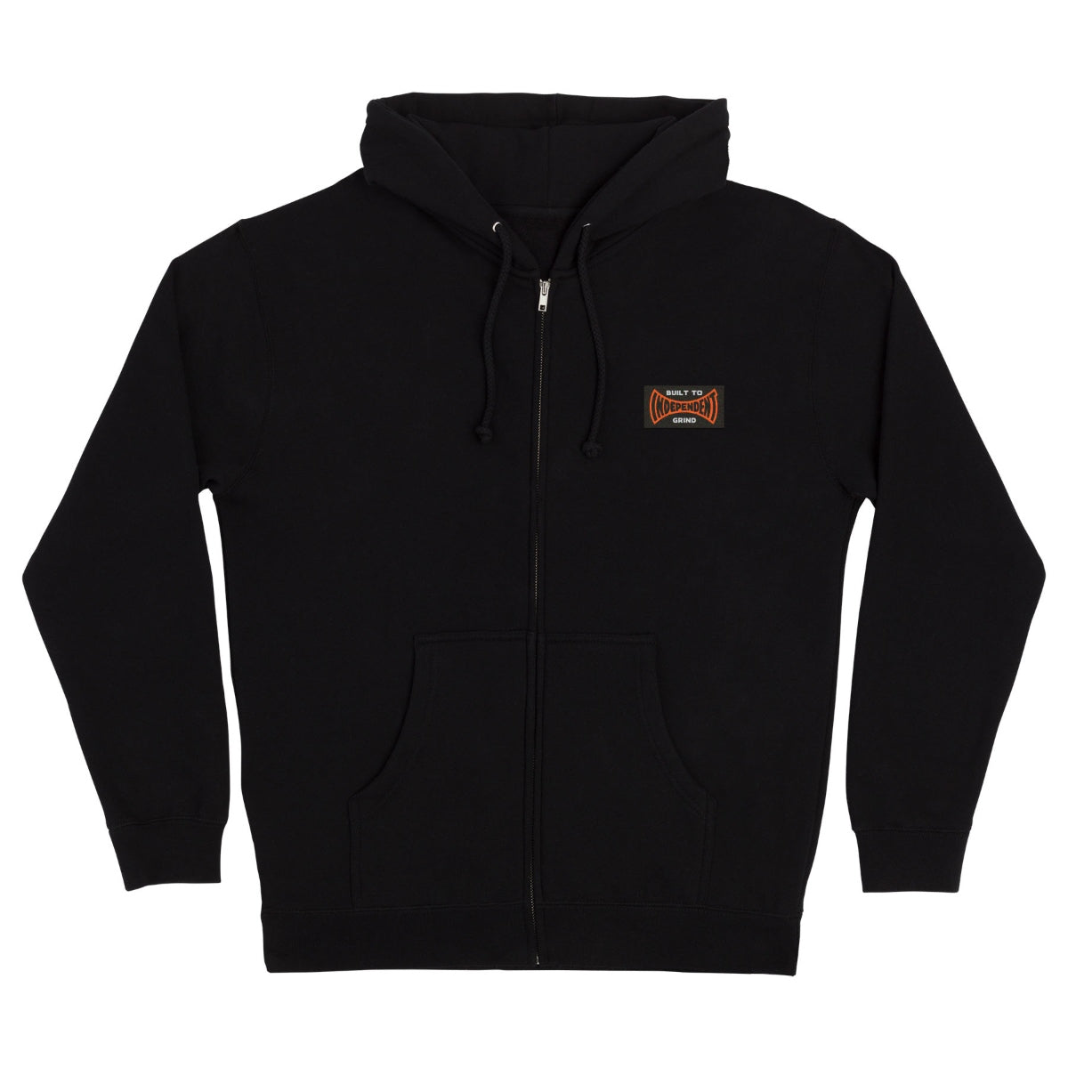 Independent Built To Grind Span Zip Hooded Sweatshirt Mens Black