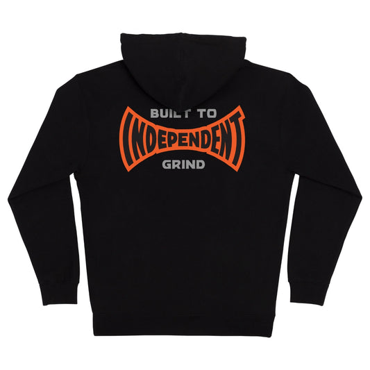 Independent Built To Grind Span Zip Hooded Sweatshirt Mens Black