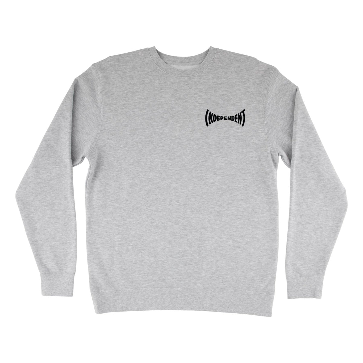 Independent Tile Span Embroidered Crew Sweatshirt Mens Grey Heather