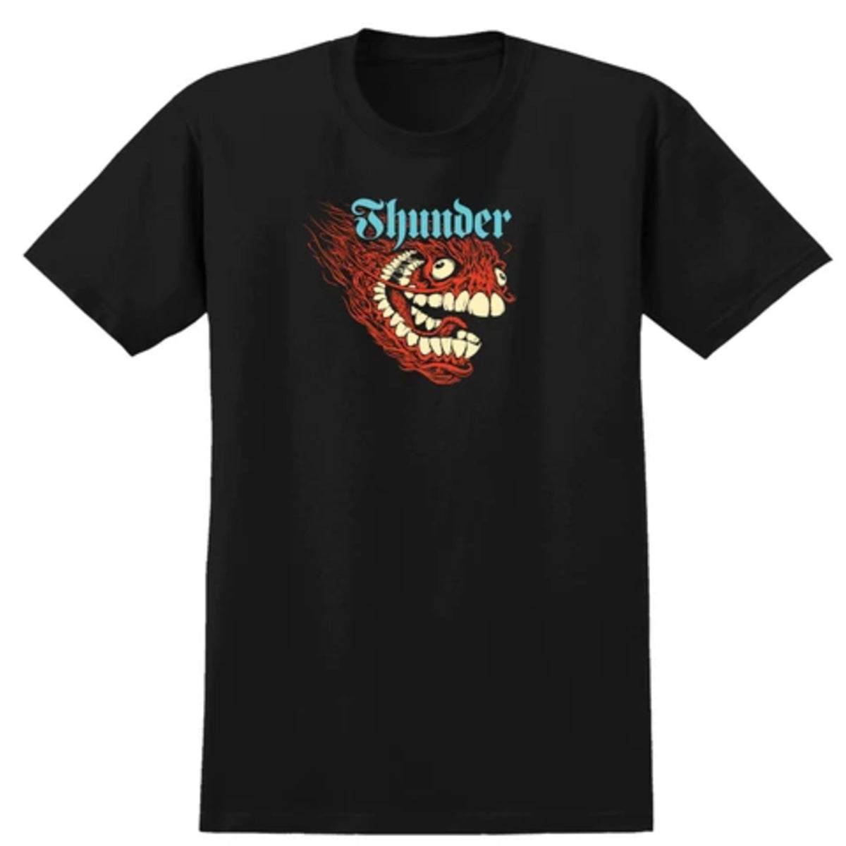 THUNDER SCREAMING GRIMPLE TEE BLACK w/ MULTICOLOR PRINT