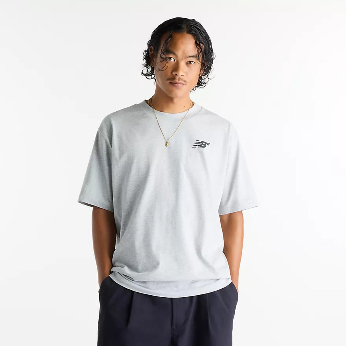 New Balance Numeric Small Logo T-Shirt - Athletic Grey