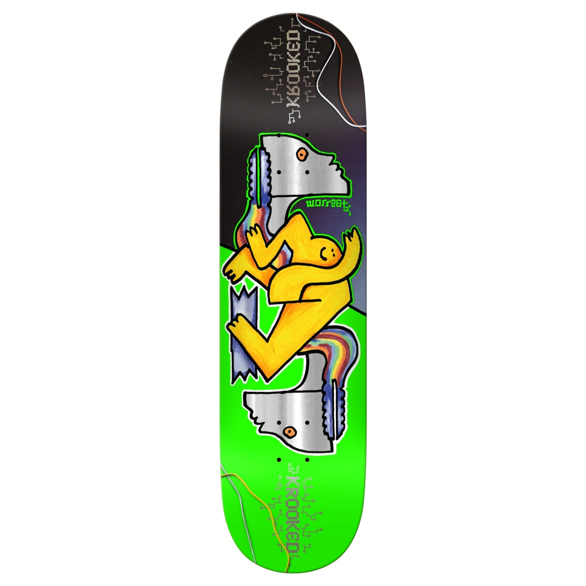KROOKED WORREST NEON ROBOT 8.3 TWIN TAIL SLICK