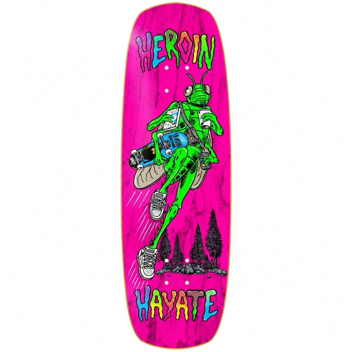 HEROIN HAYATE BUG SHAPED DECK 8.88
