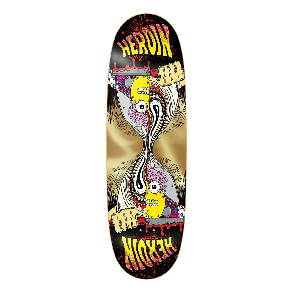 HEROIN TEAM MERGED RAZOREGG GOLD SHAPED DECK 9.75