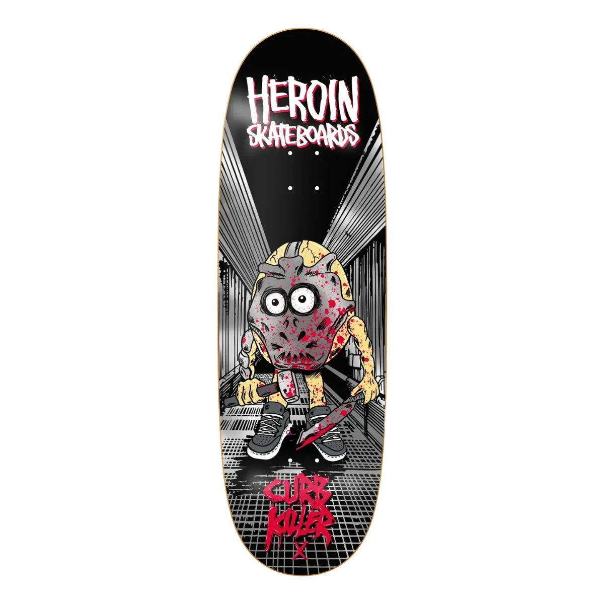HEROIN CURB KILLER X SHAPED DECK 10.0