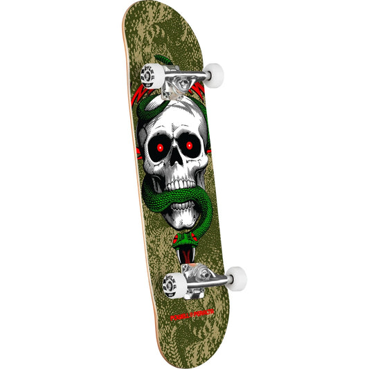 POWELL MCGILL SKULL & SNAKE OLIVE/METALLIC GOLD COMPLETE 8.25 X 31.95