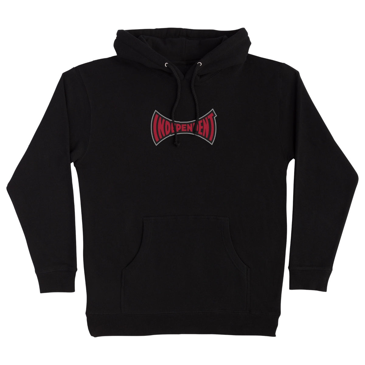 Independent Span Revolve P/O Hooded Sweatshirt Mens Black/Red