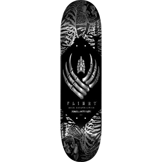 POWELL TEAM SKELETON SILVER FOIL FLIGHT DECK 8.25